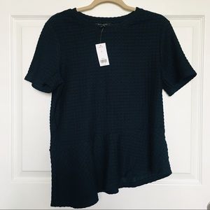 Banana Republic Textured Top with Asymmetric